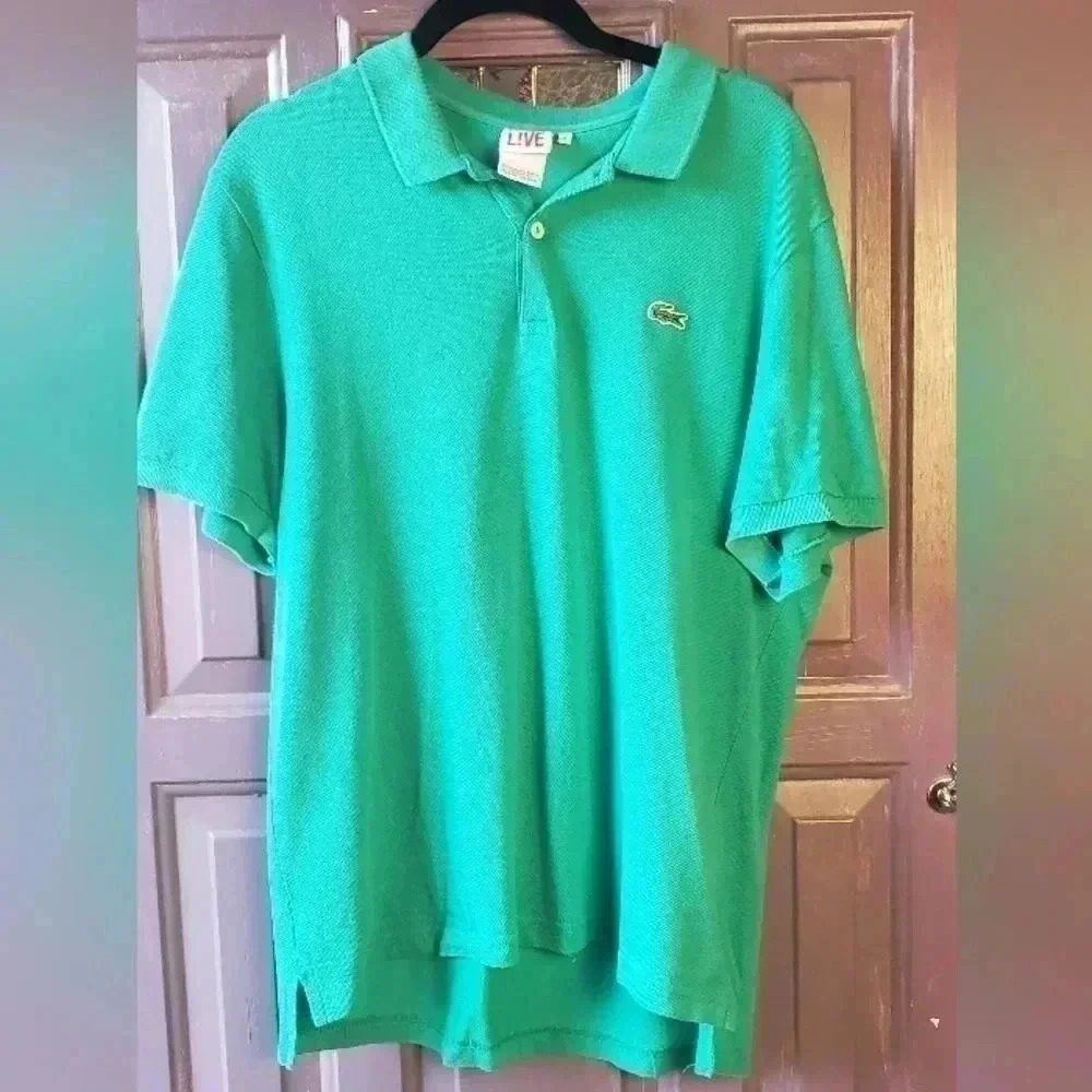 Lacrosse polo mens size 6 or small green super fly